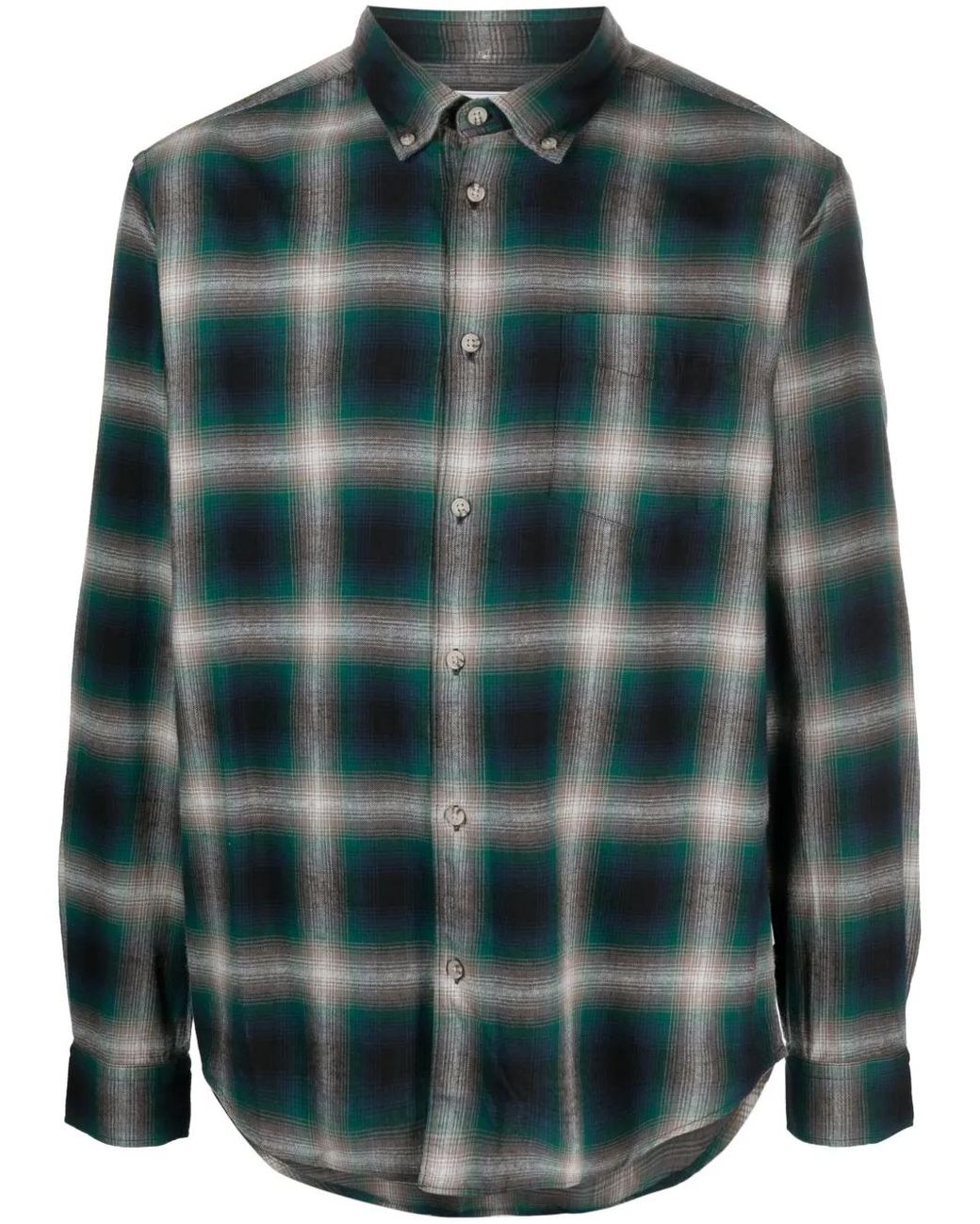 Woolrich Madras Geruit Overhemd in het Green voor heren
