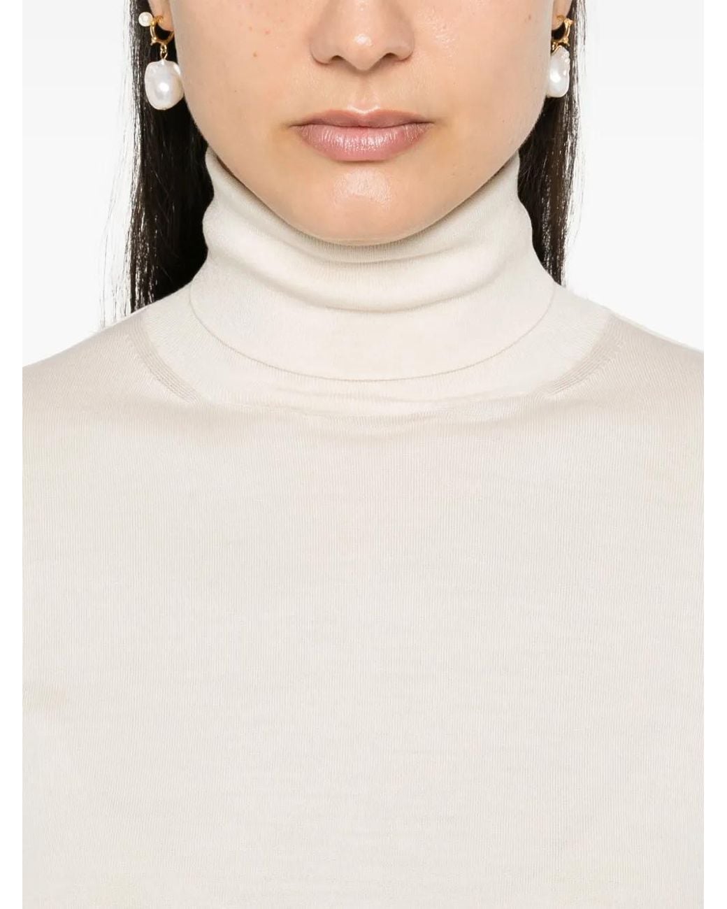 The Row White Heva Sweater