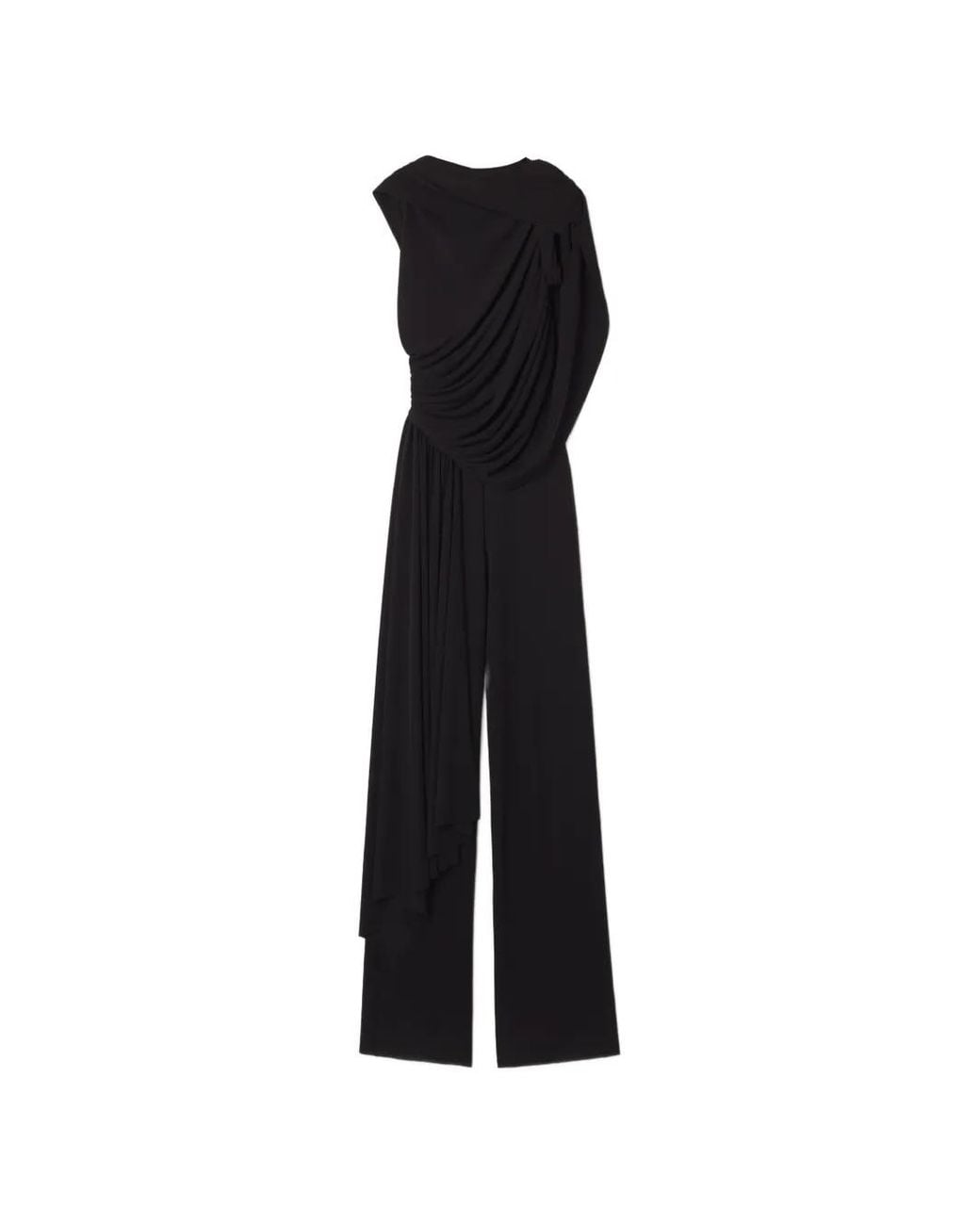 Lanvin Black Draped Jumpsuit