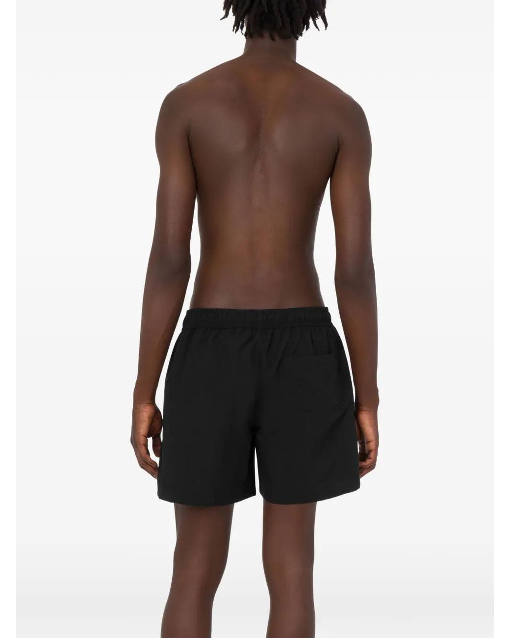 Moschino Black Nylon Swim Trunks for men