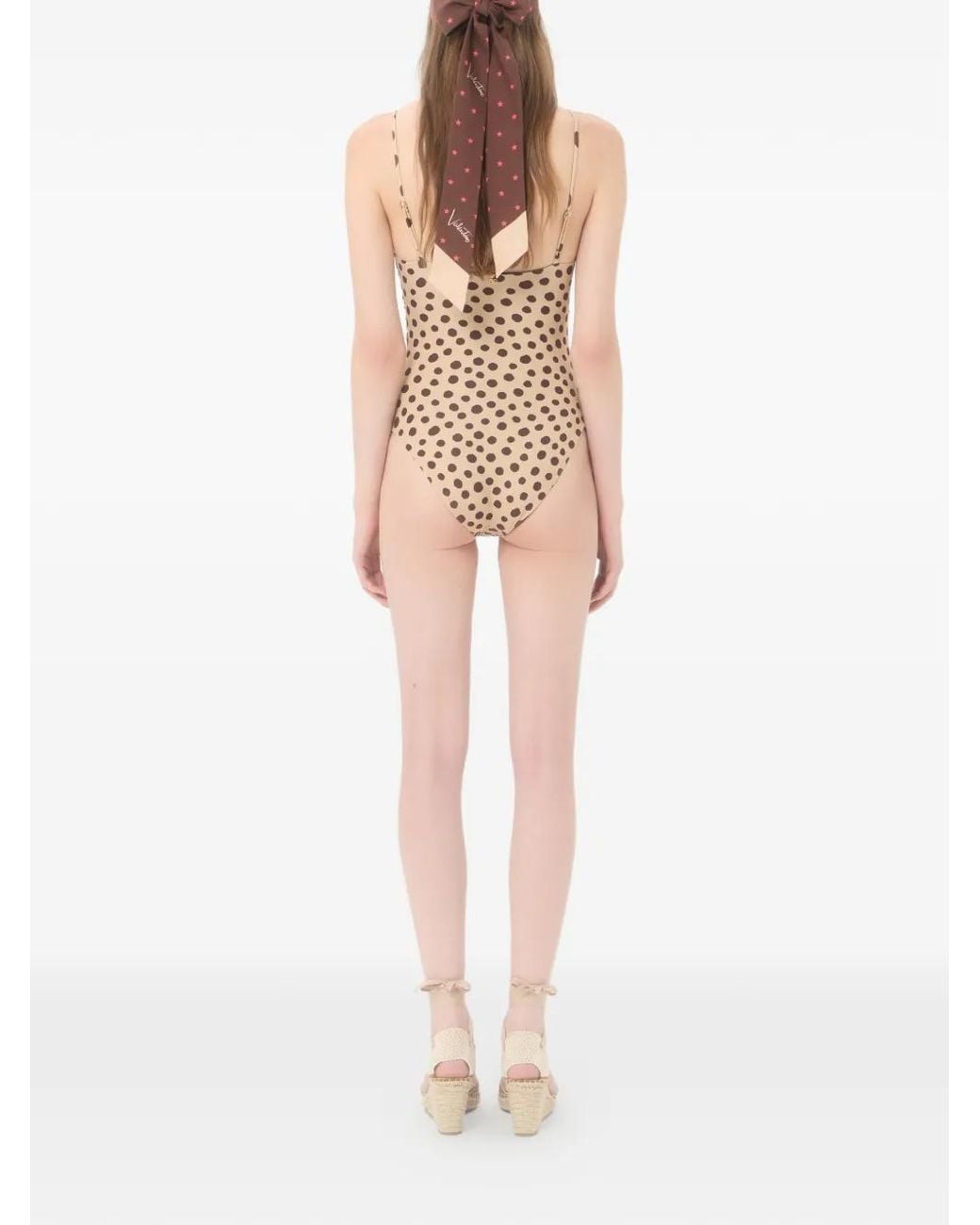 Valentino Garavani White Lycra One-Piece Swimsuit