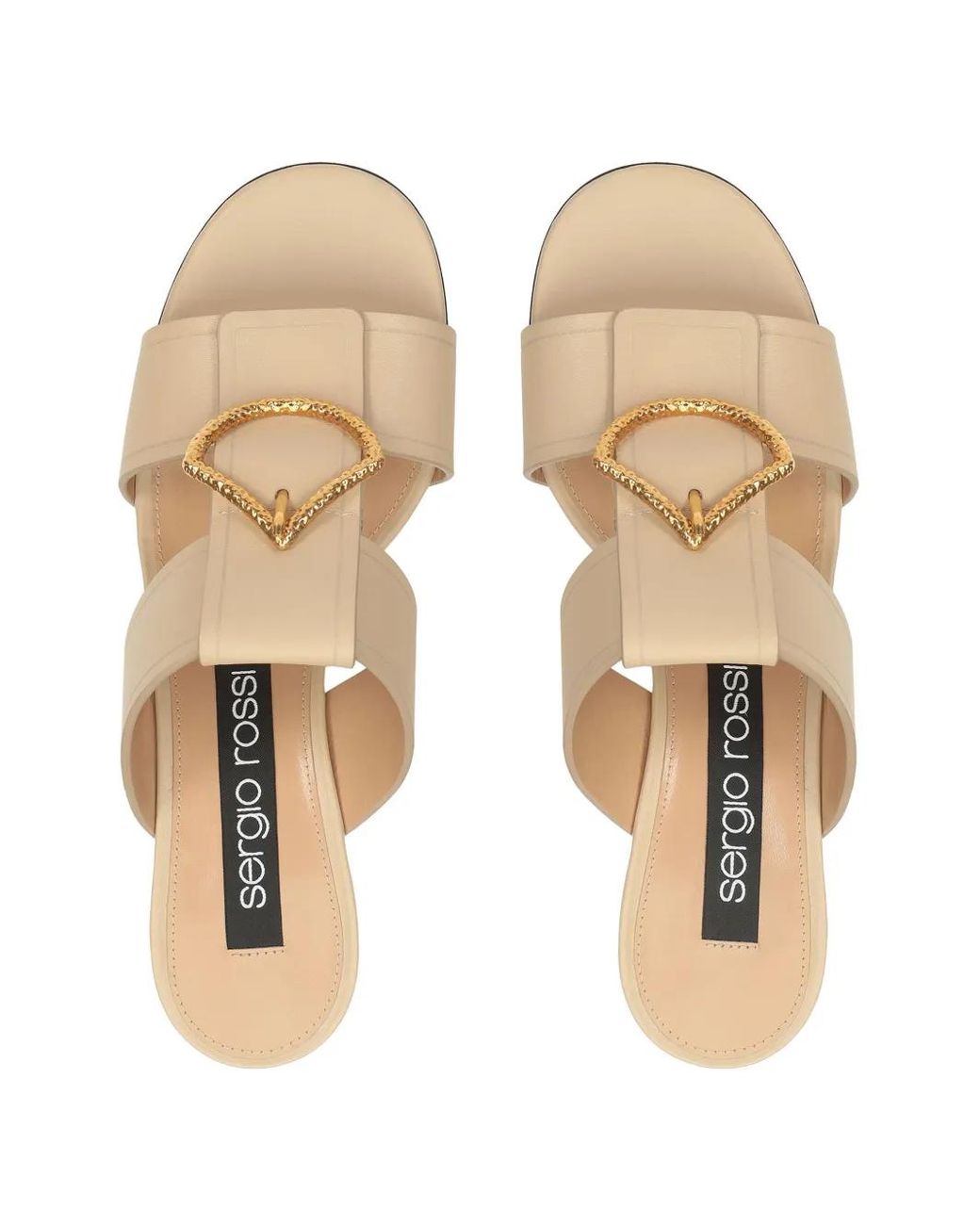 Sergio Rossi Natural 50Mm Sea Scale Sandals