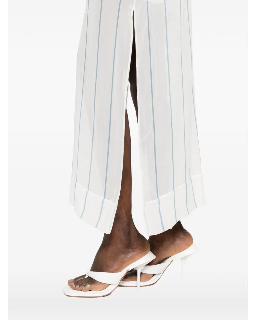 Bondi Born White Capri Striped Tunic Maxi Dress