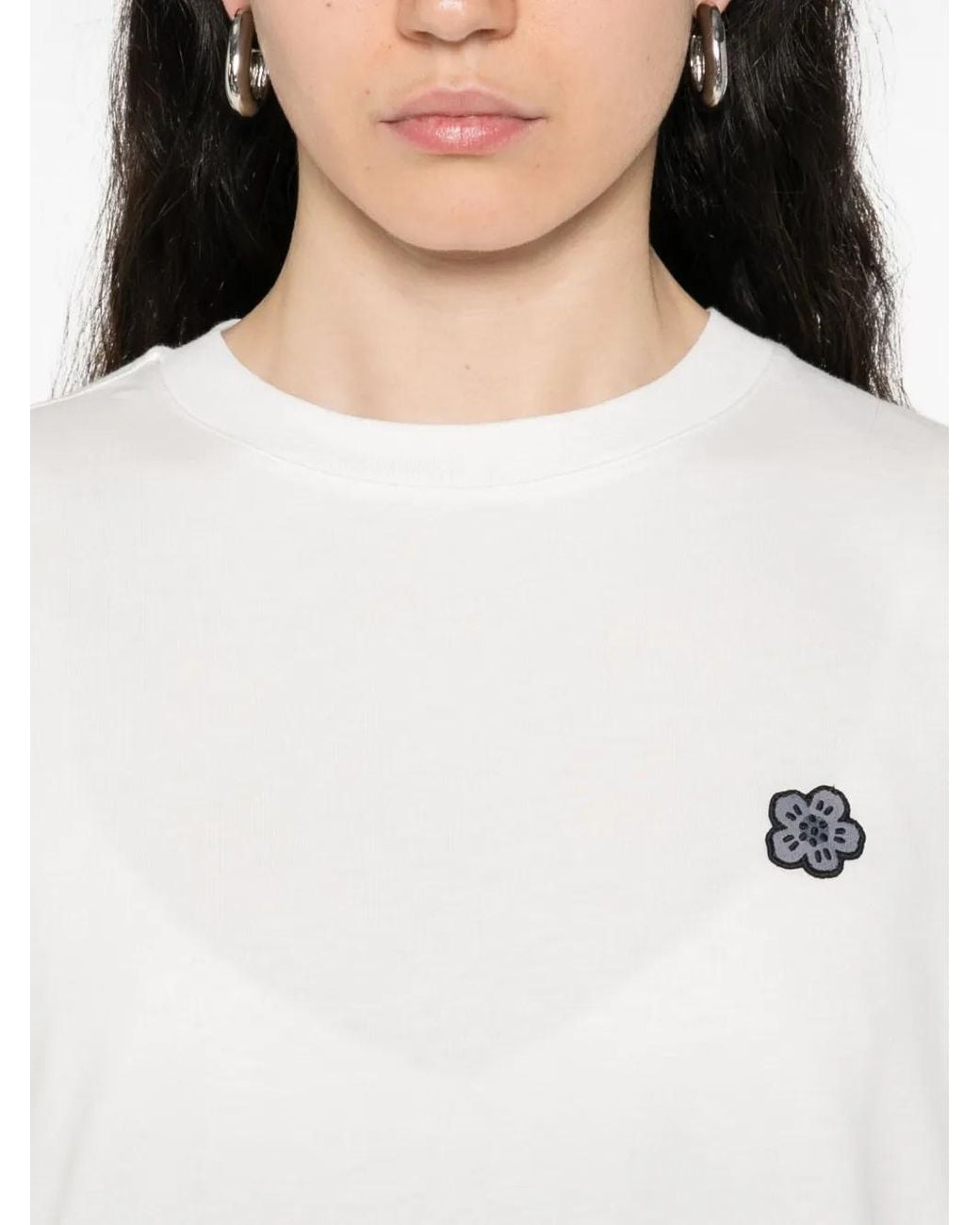 Boke fleur fleur t-shirt en coton embelli KENZO en coloris White