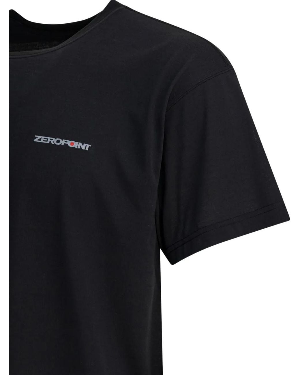 Montbell Black Graphic Crewneck T-Shirt for men