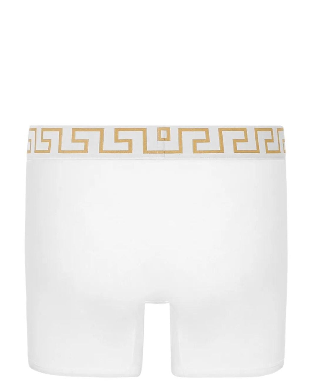 Versace White Greca Border Long Boxers for men