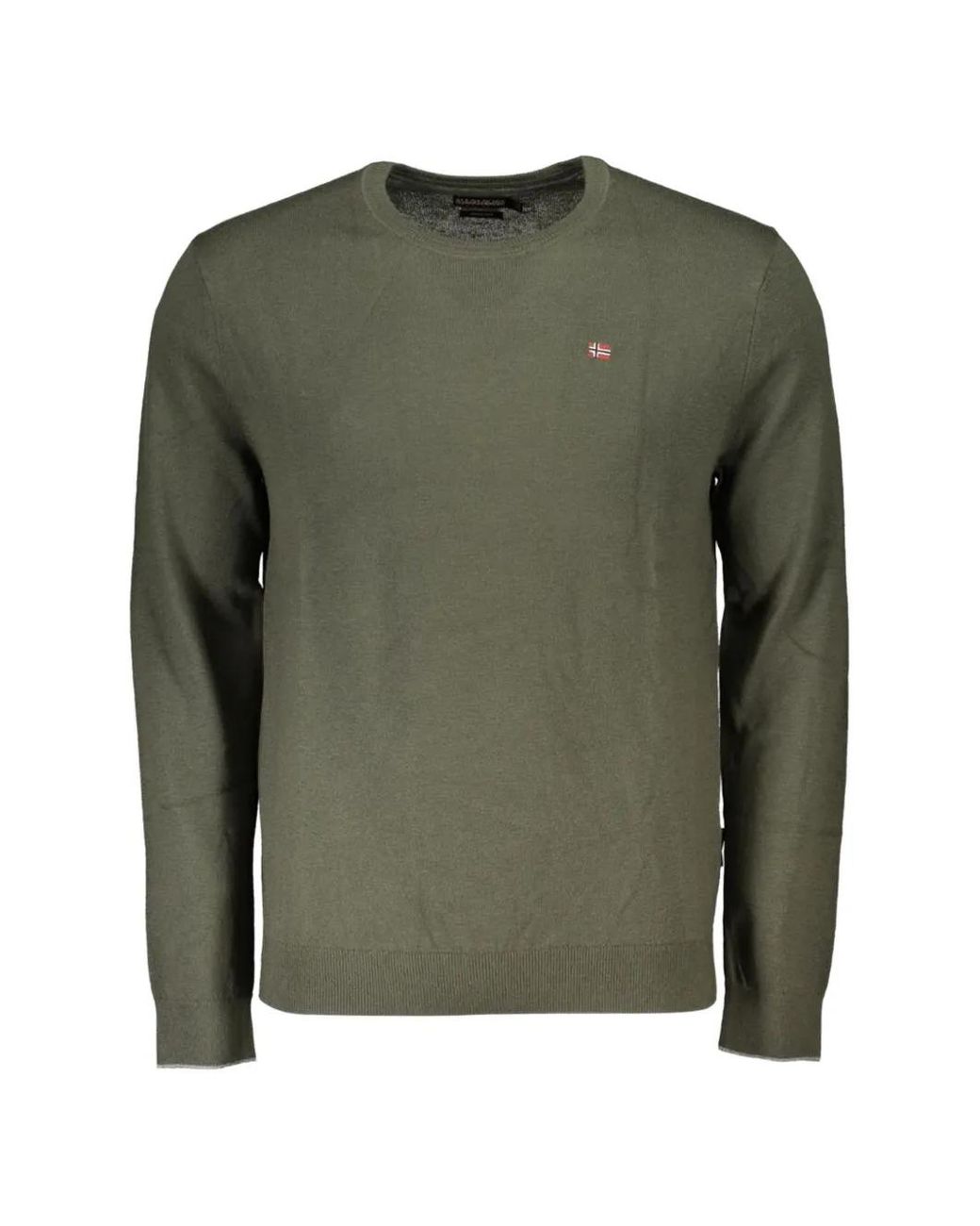 Napapijri Green Damavand Crew-Neck Sweater for men