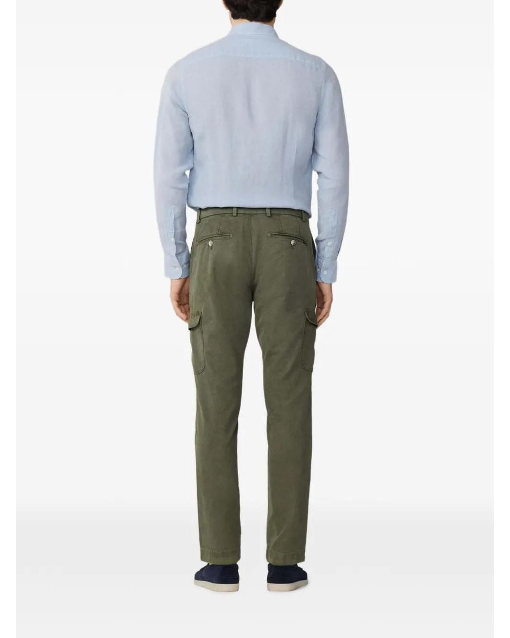 Hackett Green Devon Kensington Cargo Pants for men