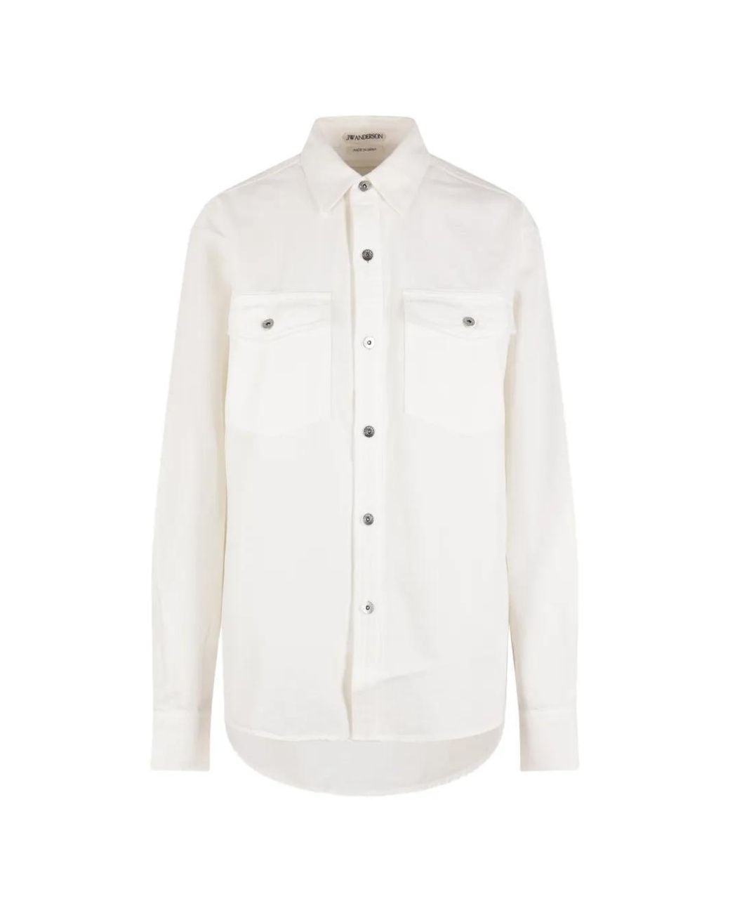 J.W. Anderson White Buttoned Shirt