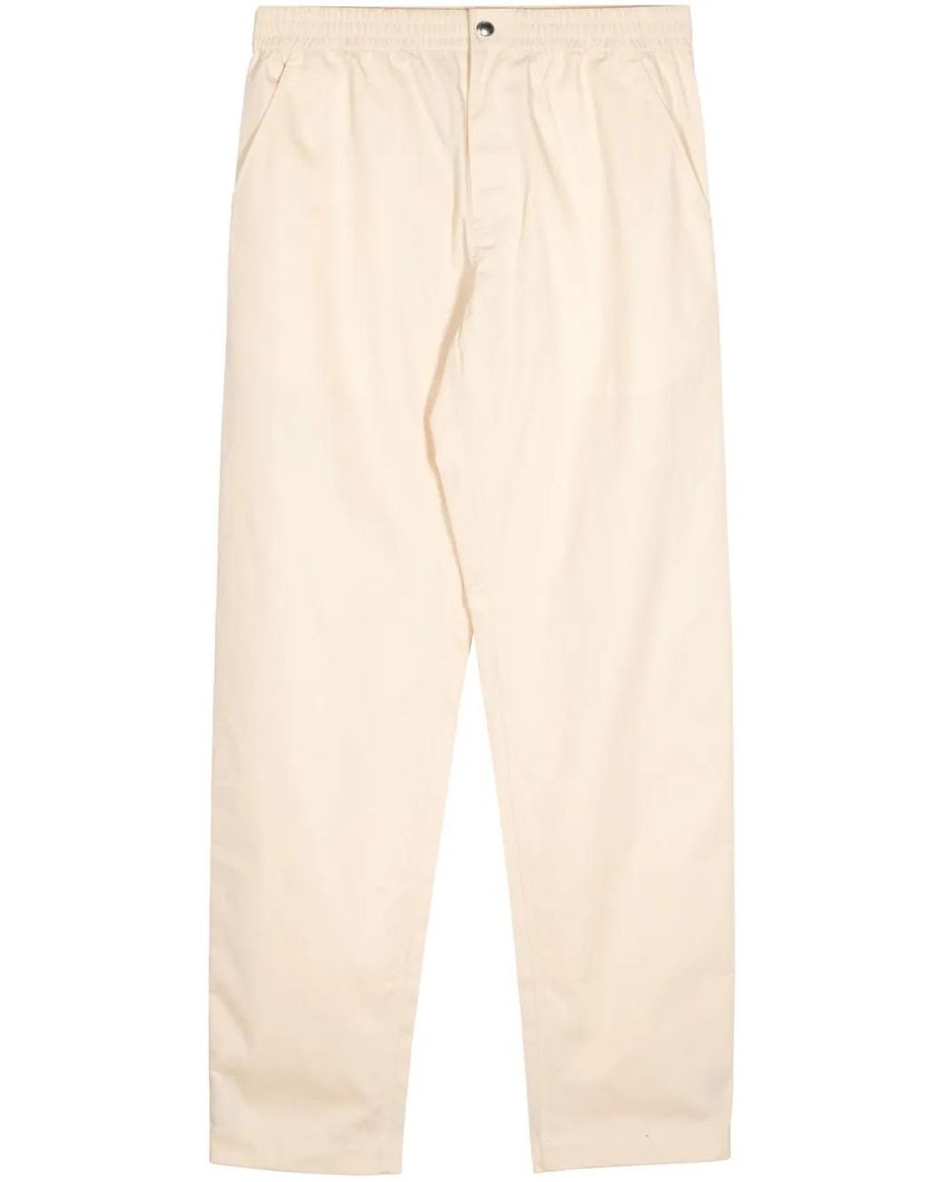 Maison Kitsuné Natural Straight-Leg Cotton Trousers for men