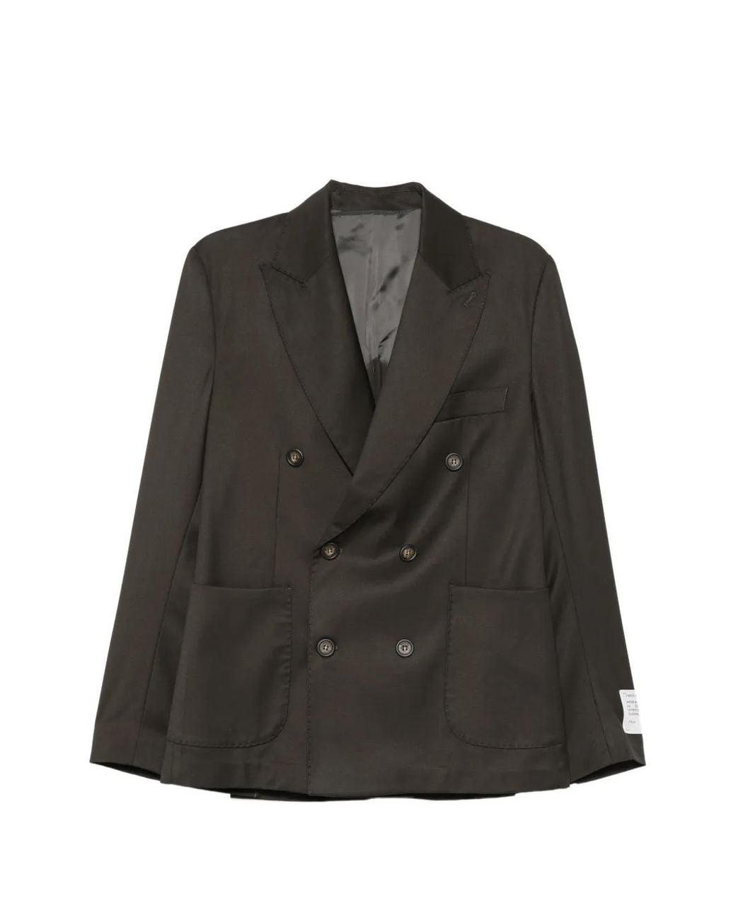 Imperial Gray Double-Breasted Peaked-Lapel Suit for men