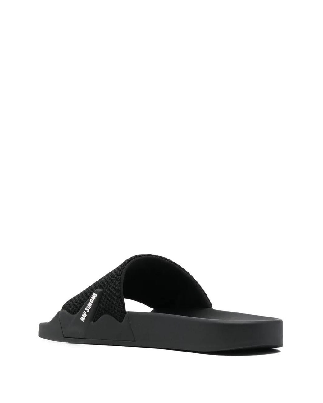 Raf Simons Black Astra Logo Slides for men