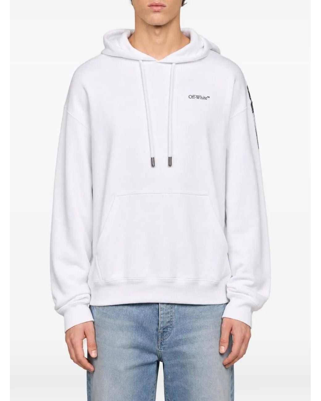 Off-White c/o Virgil Abloh White Hoodie À Logo Imprimé for men