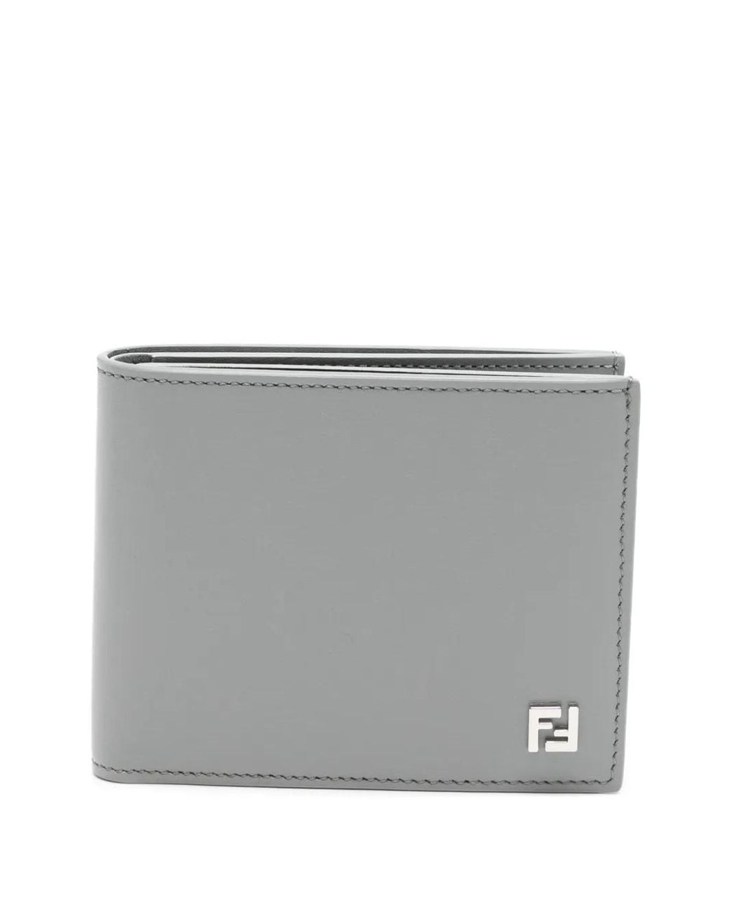 Fendi Gray Squared Ff Wallet for men