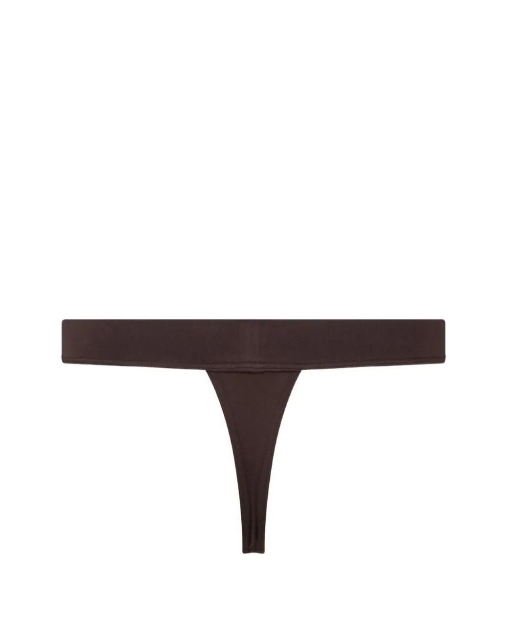 DSquared² Brown Logo-Embroidered Thong