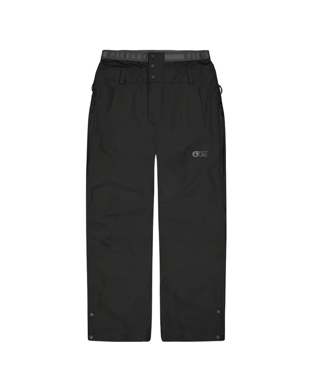 Picture Black Button-Fastening Trousers for men