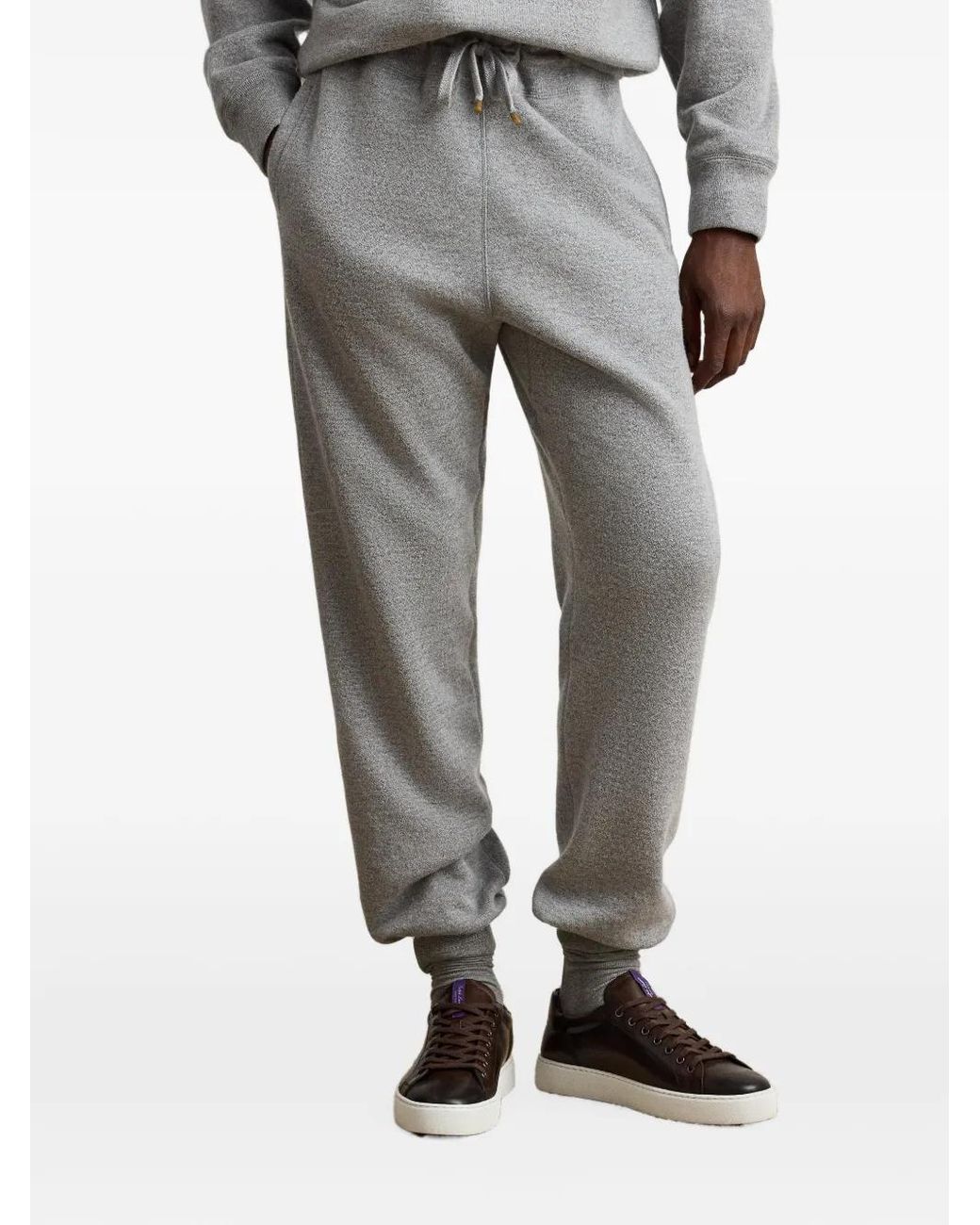 Ralph Lauren Gray Drawstring Track Pants for men