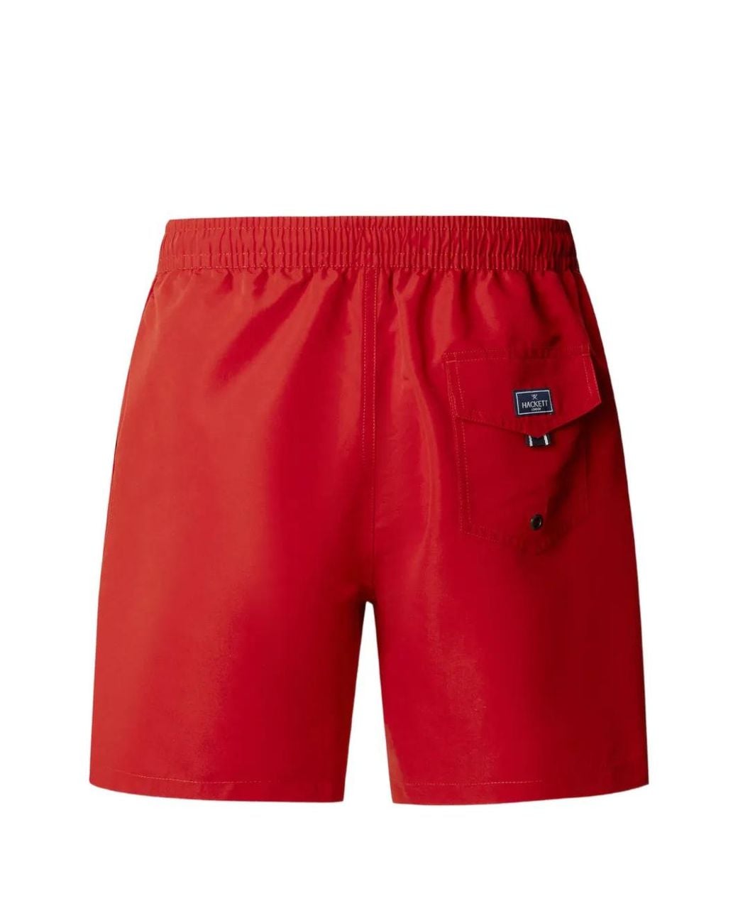 Hackett Red Elasticated Drawstring Swim Trunks for men