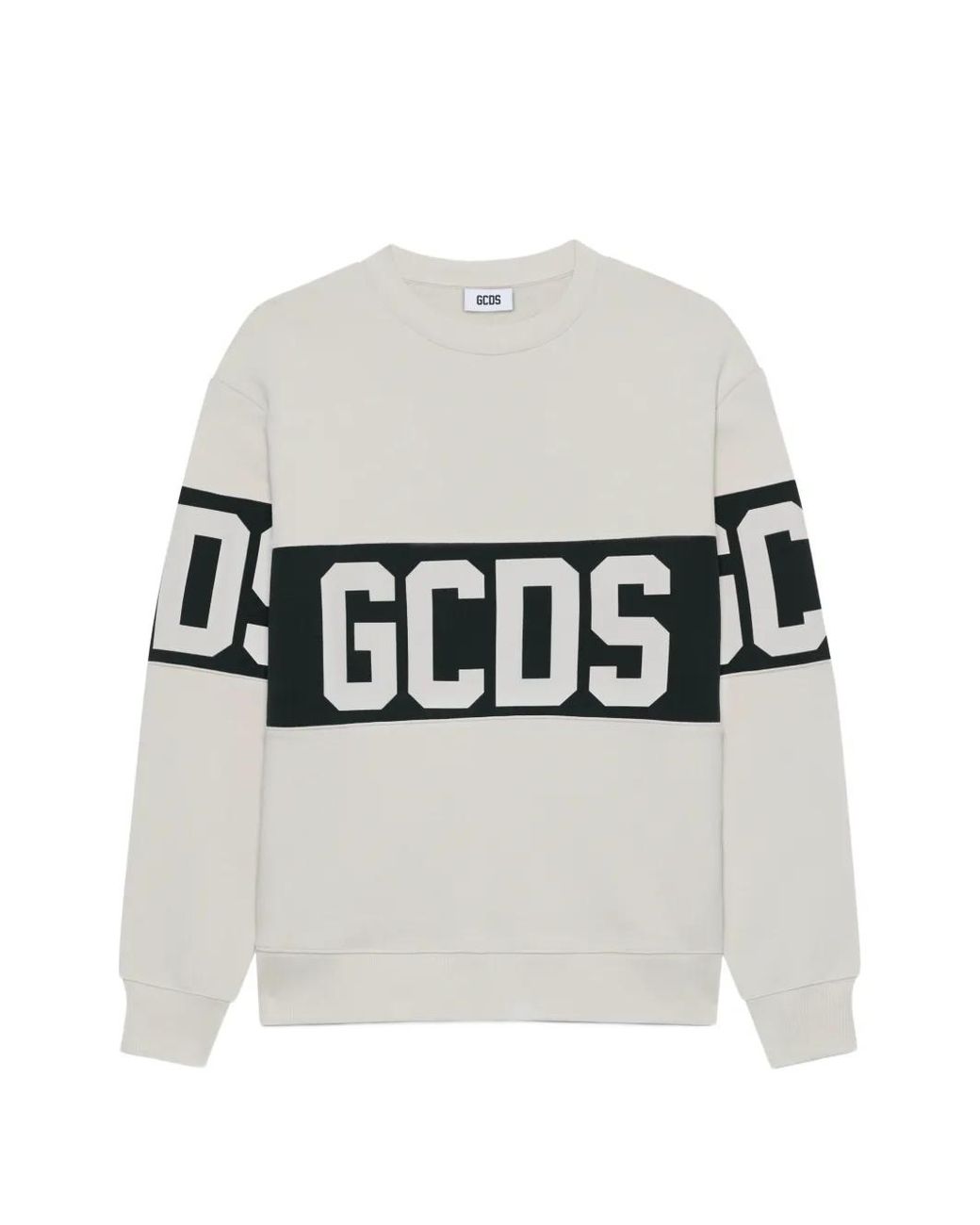 Gcds White Logo-Band Sweatshirt for men