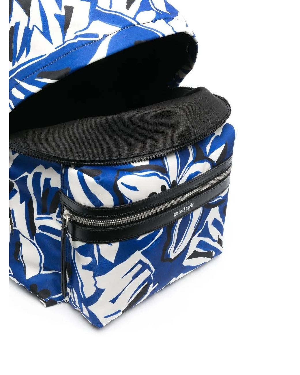 Palm Angels Blue Cotton Backpack for men