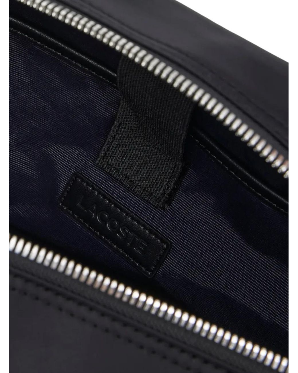 Lacoste Black Logo Laptop Bag for men