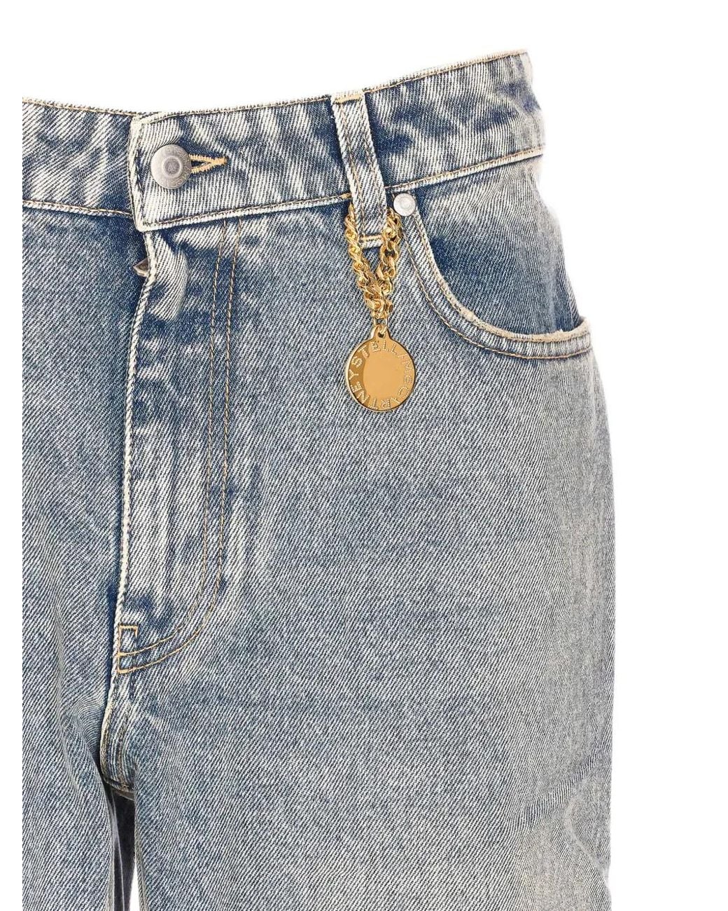 Stella McCartney Gray Aged Wash Bootcut Jeans