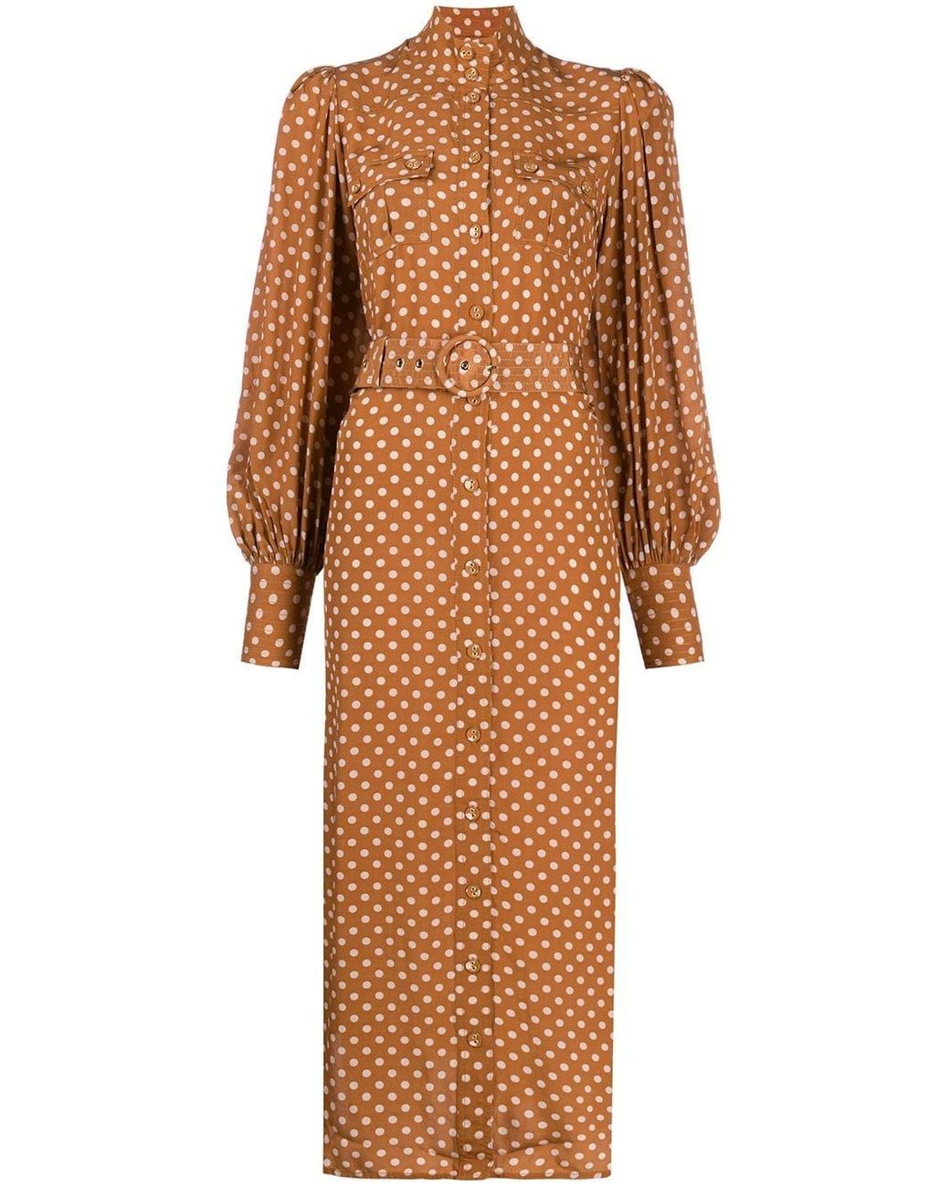 Zimmermann Polka-dot Print Silk Dress 