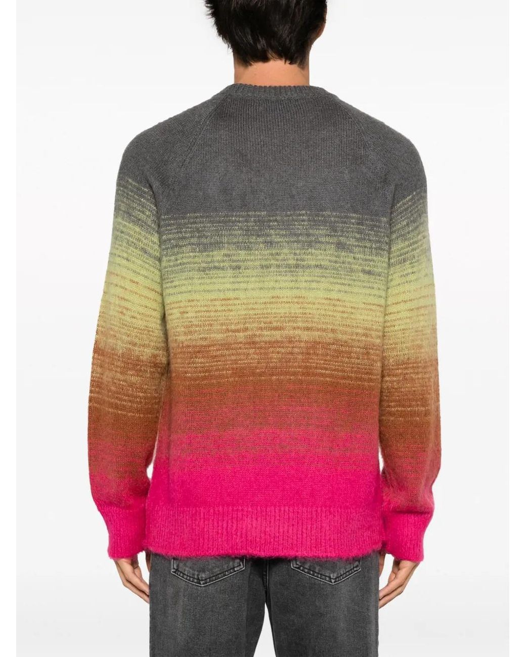 Laneus Gradient-Effect Textured Jumper for men