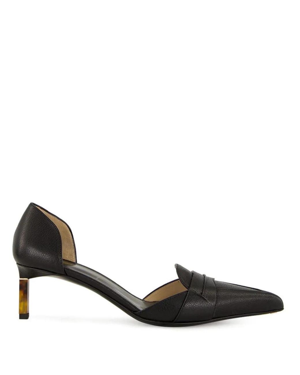 Tom Ford Black 85Mm Leather Pointed-Toe Pumps