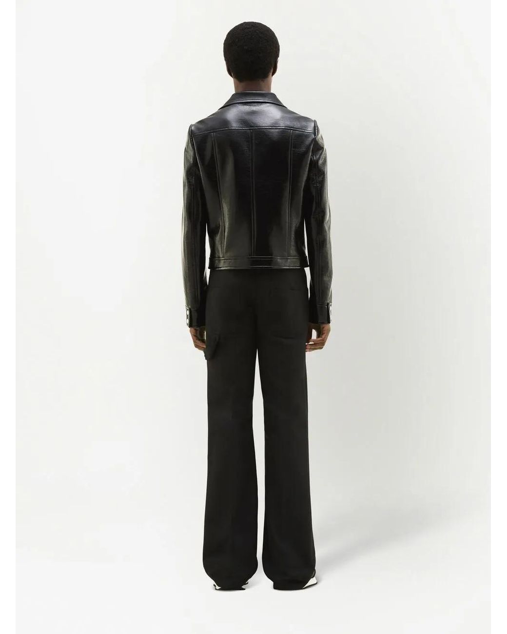 Courreges Black Reedition Vinyl Jacket