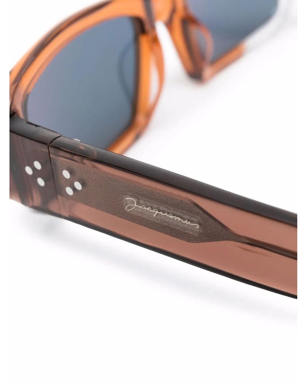 Jacquemus Red Rounded Frame Sunglasses