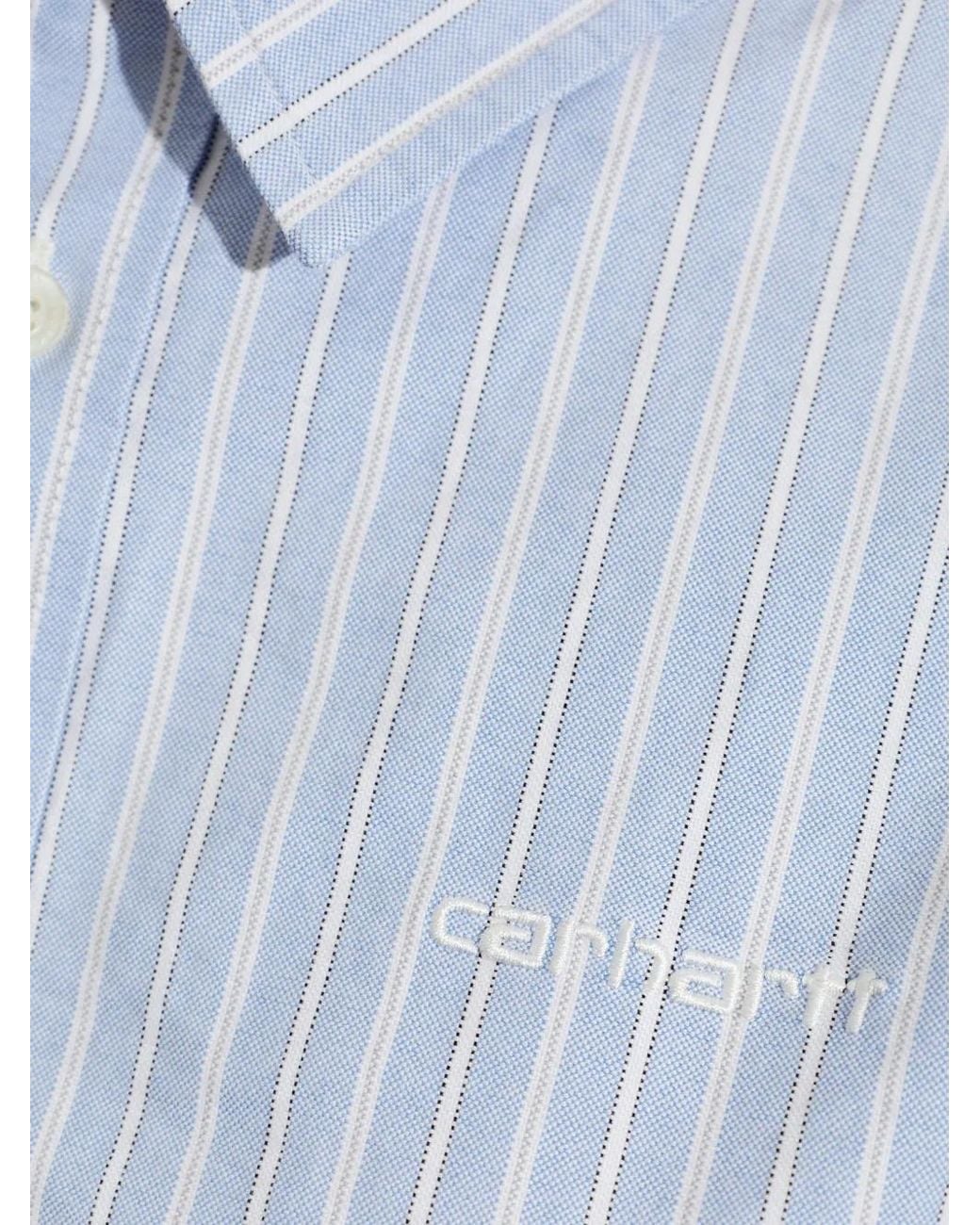 Carhartt White Kanan Stripe Shirt