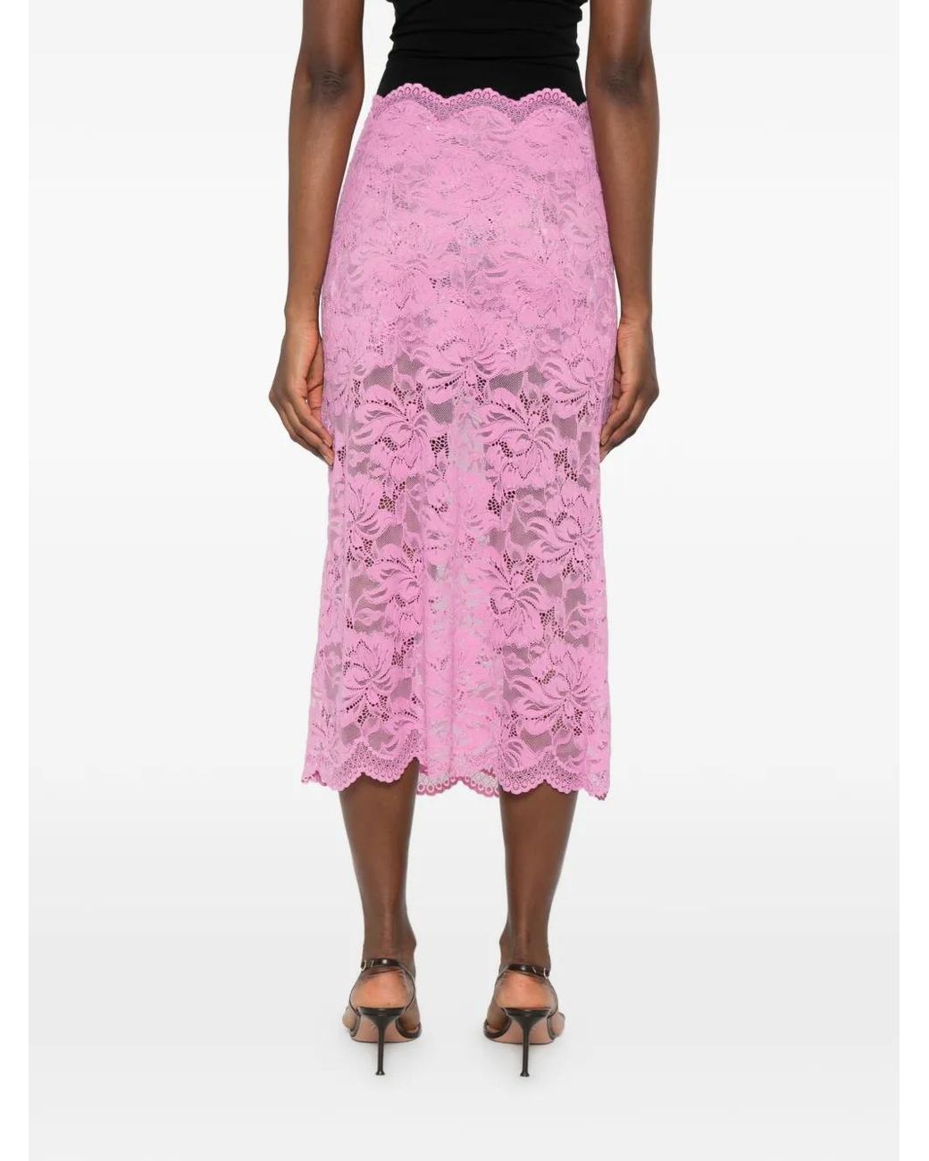 Rabanne Rok Van Kant in het Pink