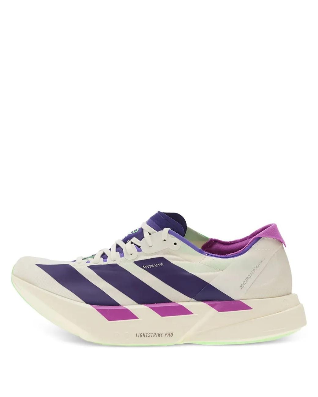 Adidas Purple Adizero Adios Pro 4 Stripe Sneakers for men