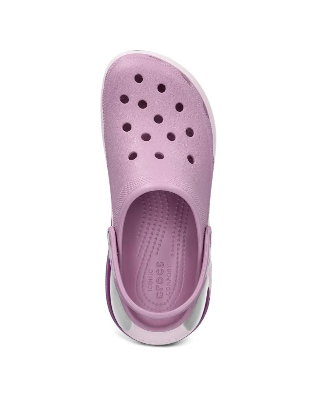 CROCSTM Pink Perforierte Classic Mega Crush Plateau-Clogs