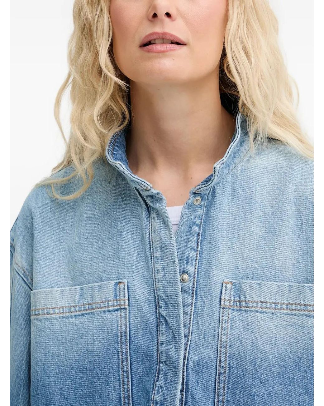 Munthe Blue Luxa Denim Top