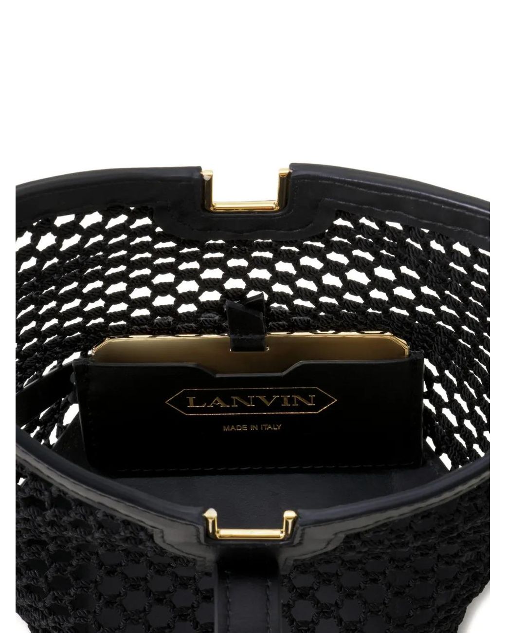 Lanvin Black Catch Nano Bucket Bag