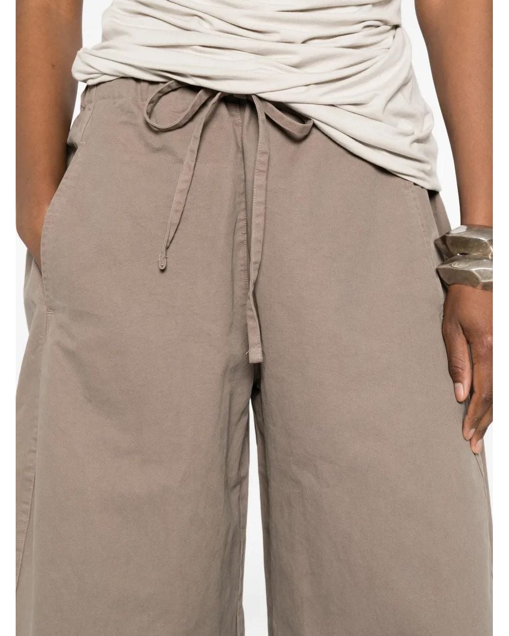 Entire studios Gray Pantalon À Lien De Resserrage