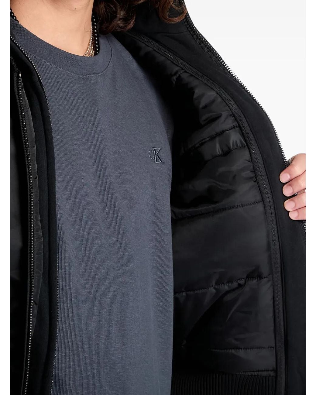 Alpha Industries Black Zip-Up Bomber Jacket for men
