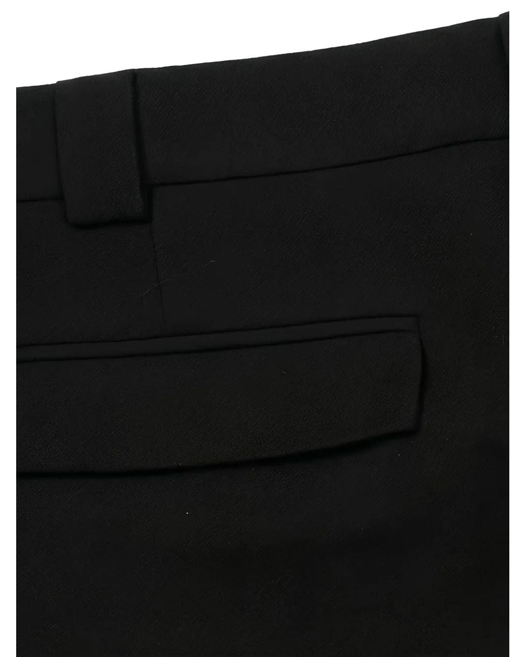 Valentino Garavani Black Tailored Buttoned Trousers