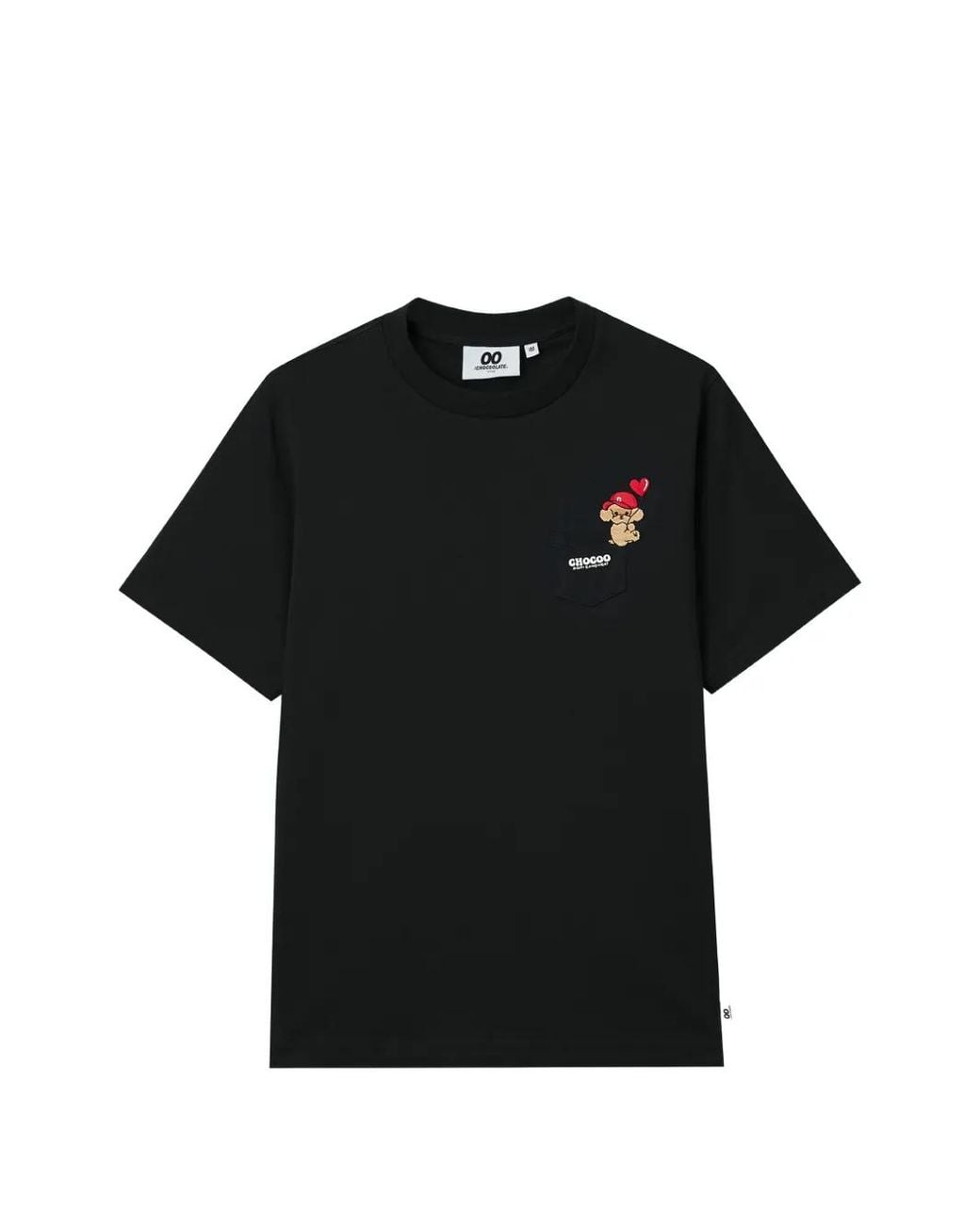 Chocoolate Black Graphic-Print T-Shirt