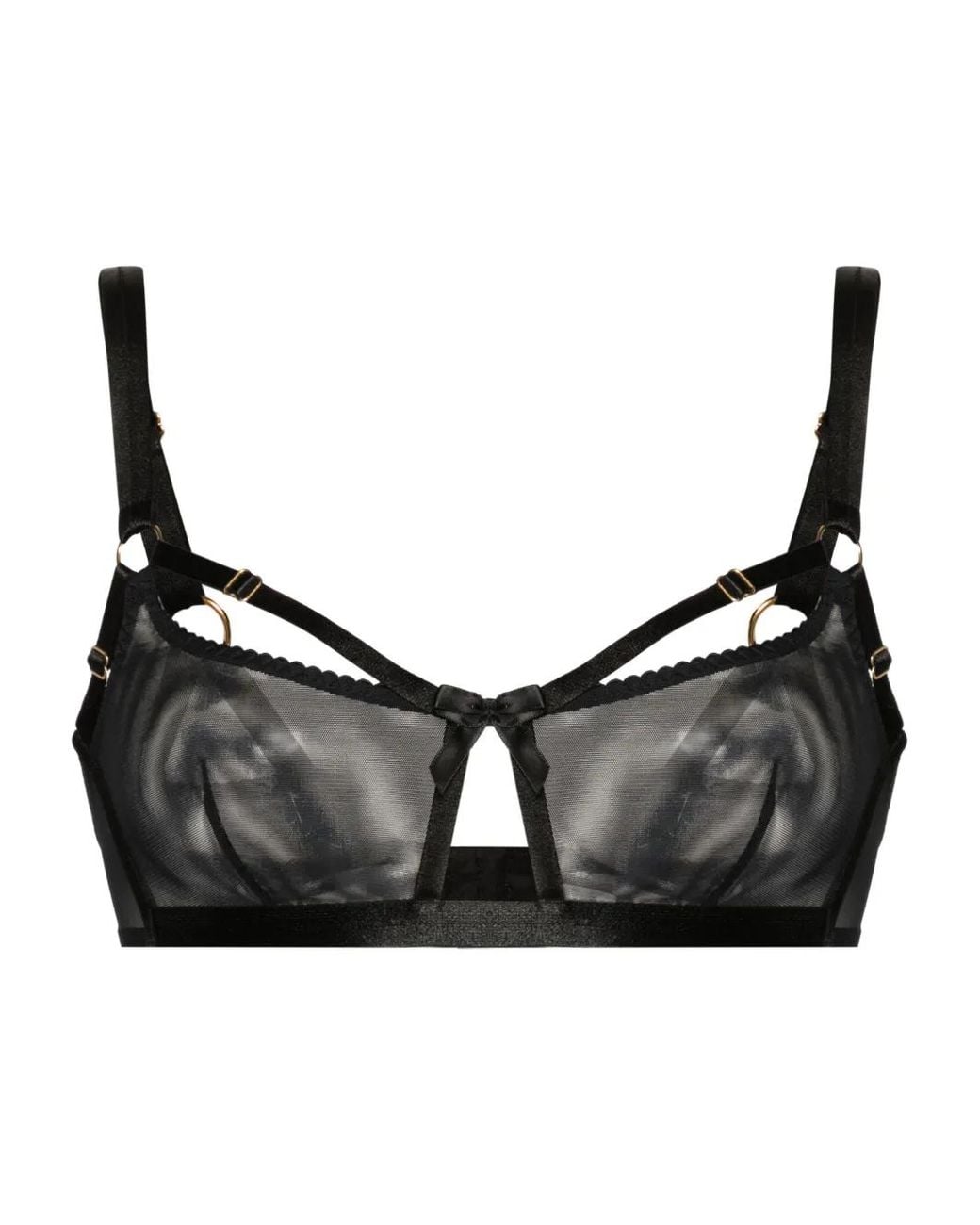 Bordelle Black Bondage Belle Mesh Bra