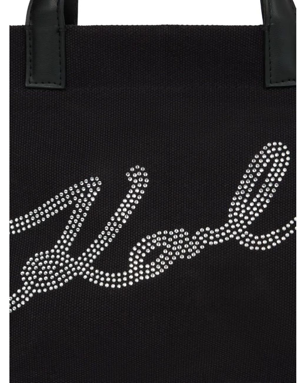 Karl Lagerfeld Black Mini K/Signature Tote Bag