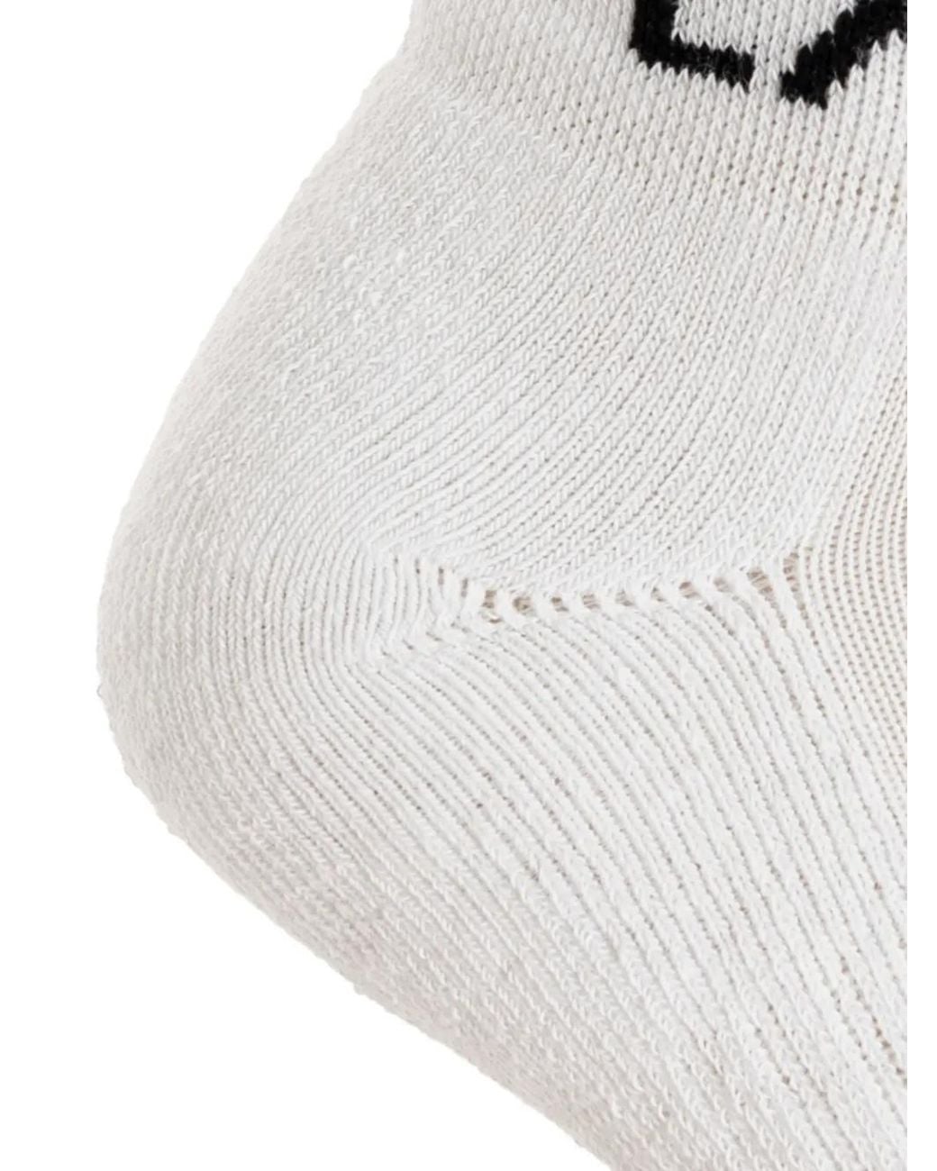 Calcetines Con Logo Estampado EA7 de color White