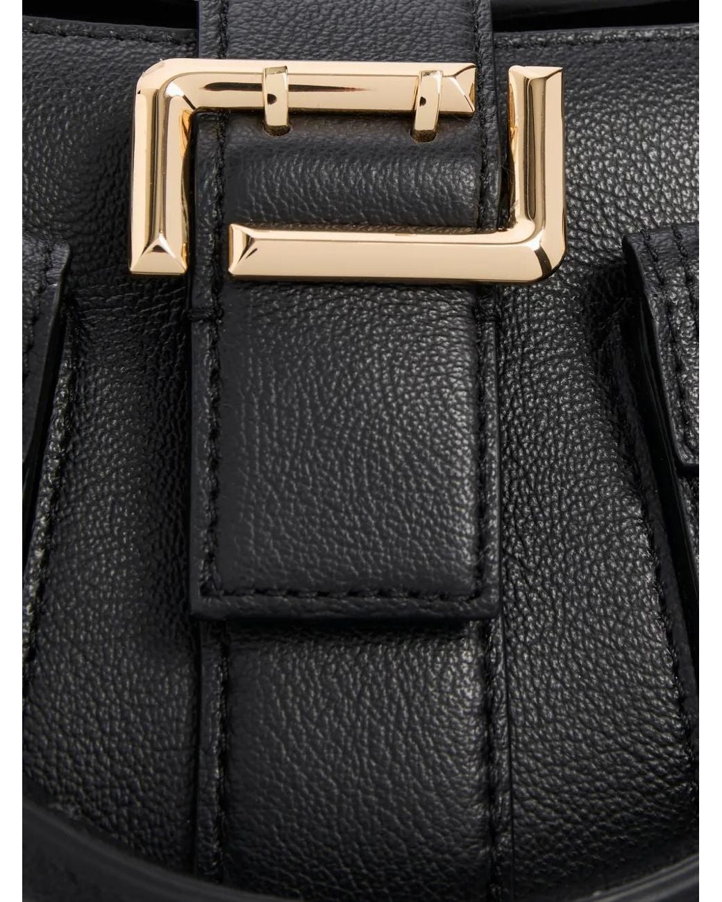 Lancel Black Multipocket Leather Shoulder Bag