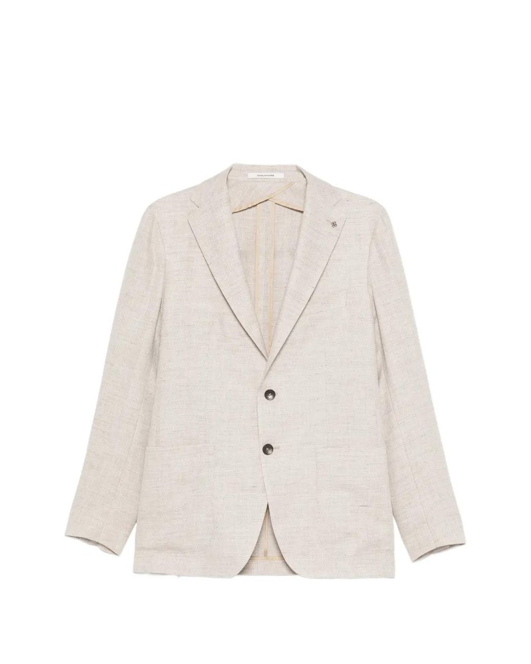 Tagliatore White Button-Fastening Blazer for men