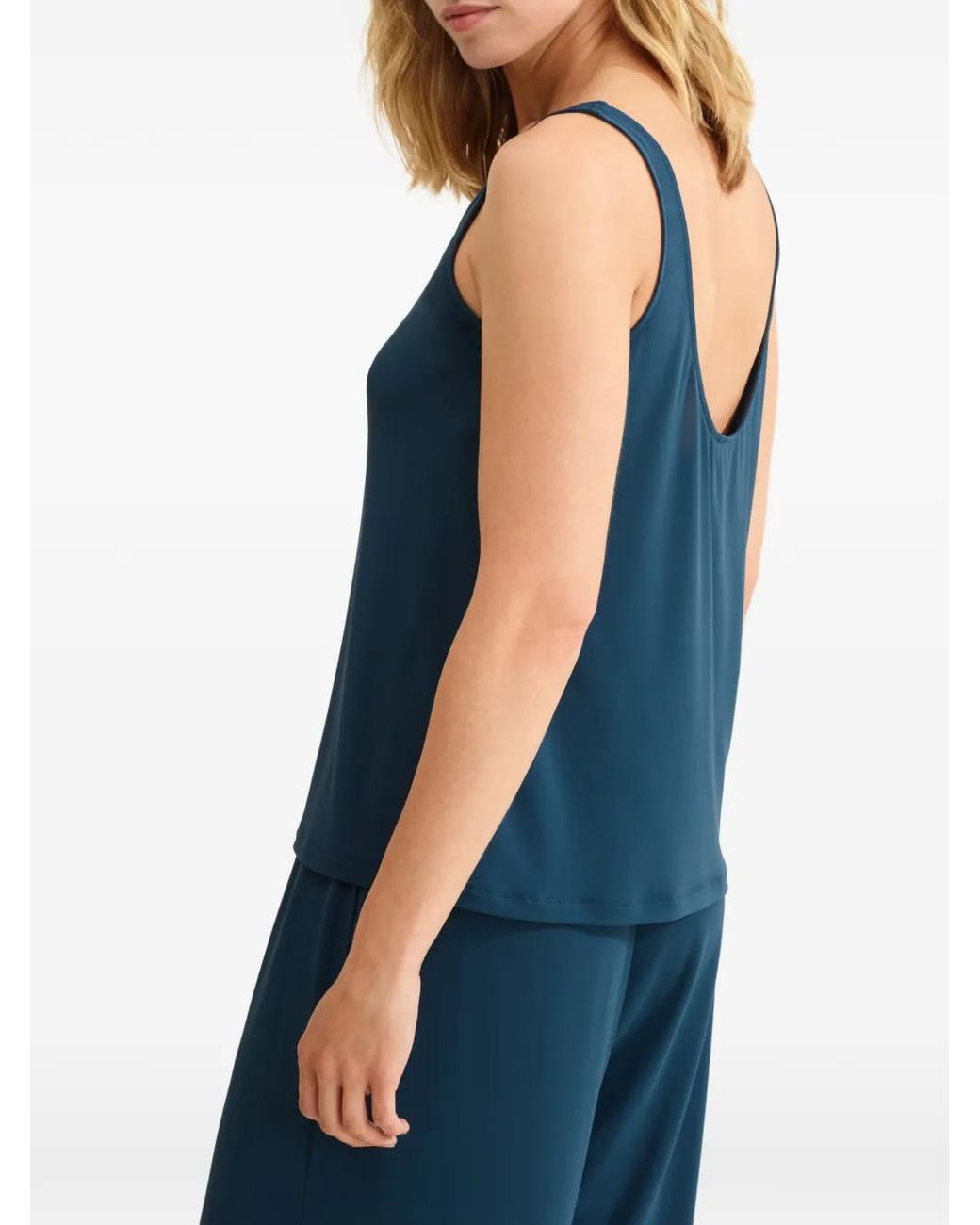 Eres Blue Anaë Scoop-Neck Tank Top