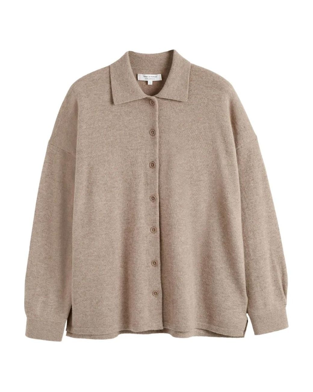 Chinti & Parker Brown Collared Buttoned Top