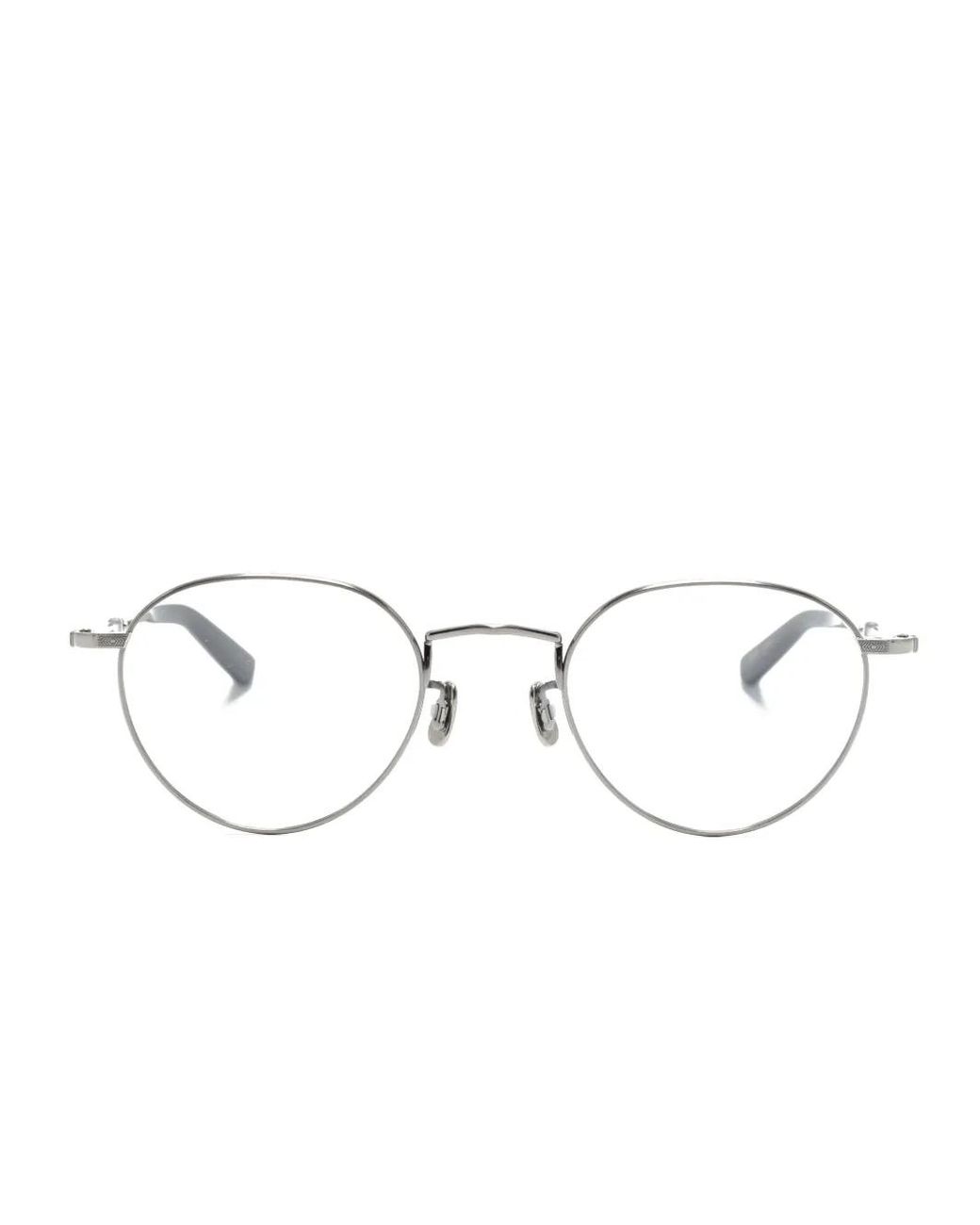 Eyevan 7285 Metallic 219 Round-Frame Glasses