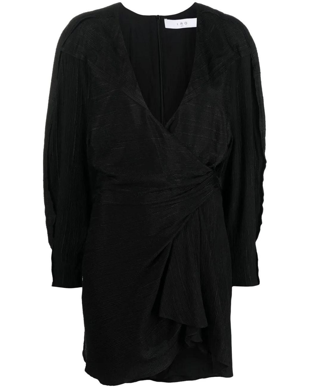 IRO Black Nokia Wrap Dress